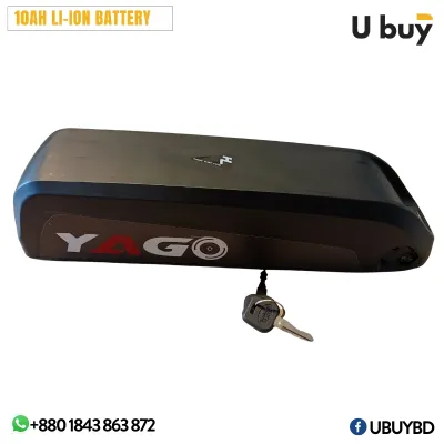 YAGO Li-Ion Battery Pack 10ah for Electric Cycle