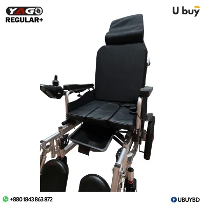 YAGO Commode System Electric Wheelchair - Black