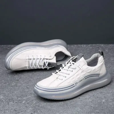 Genuine Leather Casual Sneakers