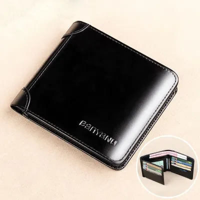 GENUINE LEATHER BLACK WALLET