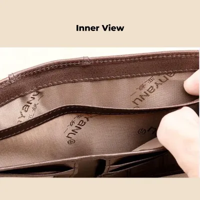 GENUINE LEATHER LIGHT BROWN WALLET