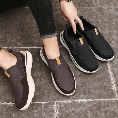 Leather Classic Walking Loafers Shoes