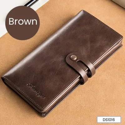 Genuine Leather Capacious Long Wallet