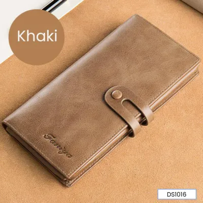 Genuine Leather Capacious Long Wallet