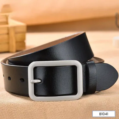 NOBLE BUCKLE MEN’S LEATHER BELT