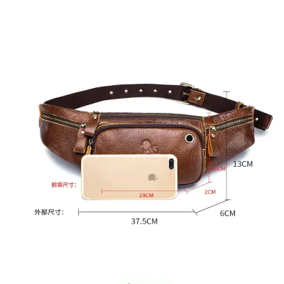 GENUINE LEATHER WAIST BAG GB-OL91123Br