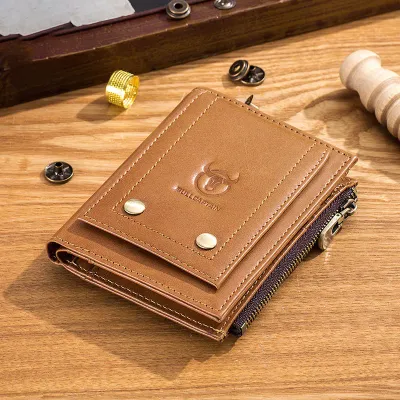 BULL CAPTAIN FIRST LAYER COWHIDE VERTICAL WALLET GB-BC07K