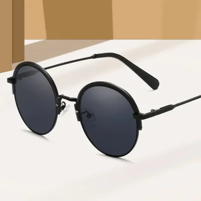 METAL ROUND FRAME ANTI UV UNISEX SUNGLASSES CJ7165BB