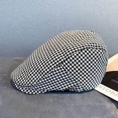 BRITISH PLAID BERET CAP FG8239BW