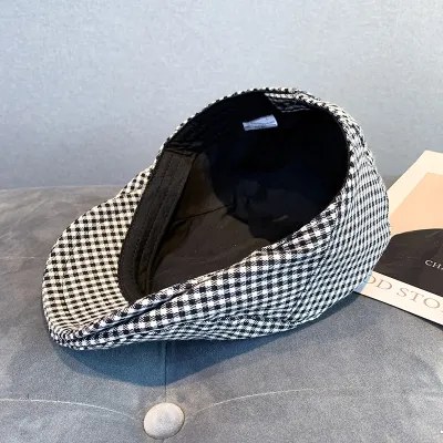 BRITISH PLAID BERET CAP FG8239BW