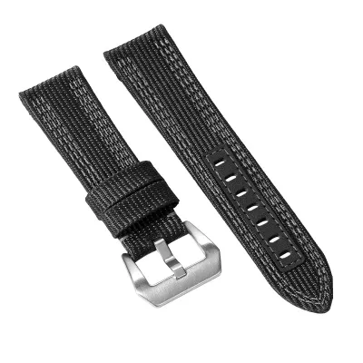 DOUBLE LAYER WOVEN CLOTH COWHIDE WATCH STRAP WBF0055BS