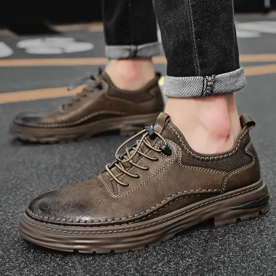 BUSINESS SUITS BRITISH STYLE LACE-UP CASUAL LEATHER SHOE GB-3991