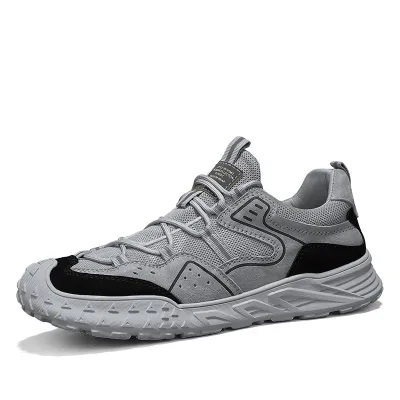 HOLLOW LIGHTWEIGHT OUTDOOR NON-SLIP CASUAL SHOE 9307GY