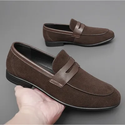 KOREAN BREATHABLE BROGUE POINTED LOAFER GB-3011