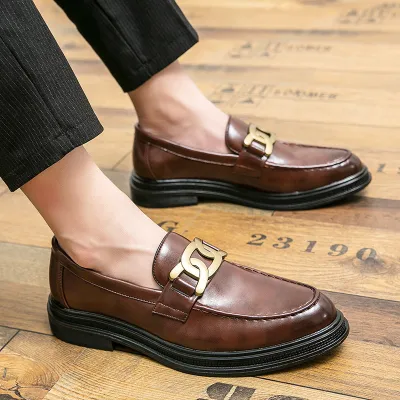 TRENDY PATENT BUSINESS LEATHER SHOE GB-0820