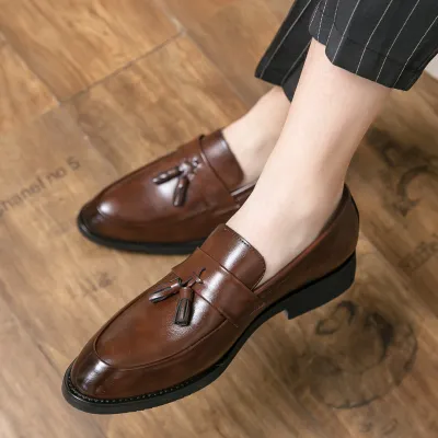 TRENDY BRITISH STYLE TASSEL SLIP-ON LOAFER GB-2181