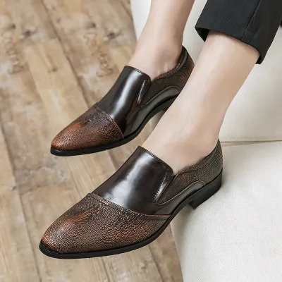 VERSATILE KOREAN STYLE CARVED POINTED SHOE GB-0298