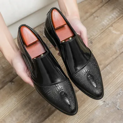 VERSATILE KOREAN STYLE CARVED POINTED SHOE GB-0298