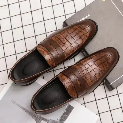 EUROPEAN STYLE CASUAL POINTED RETRO LOAFER GB-6009