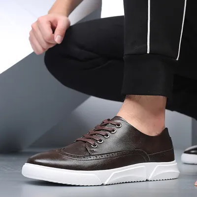 BREATHABLE CASUAL LEATHER SHOE GB-1588