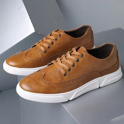 BREATHABLE CASUAL LEATHER SHOE GB-1588