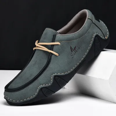 LOW-TOP TRENDY LEATHER CASUAL SHOE GB-1801