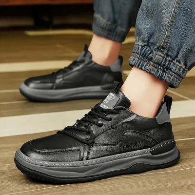 RETRO SPORTS LEATHER DEODORANT CASUAL SHOE GB-6021