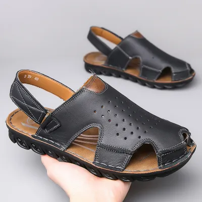 VERSATILE LEATHER TENDY FLAT SANDAL GB-0039