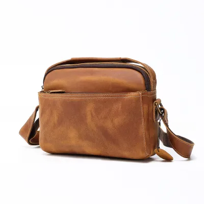 GENUINE LEATHER RETRO MESSENGER BAG GB-YL214