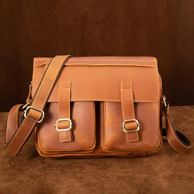 GENUINE LEATHER MESSENGER BAG GB-YL18D203