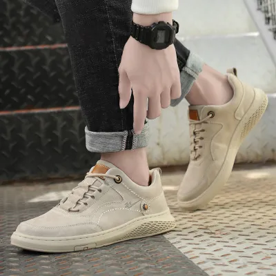 GENUINE LEATHER CASUAL COMFORTABLE NON-SLIP BREATHABLE SHOES GB-6244