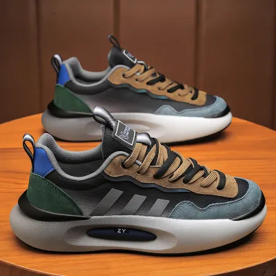 VERSATILE BREATHABLE GENUINE LEATHER CASUAL SHOES GB-8817 