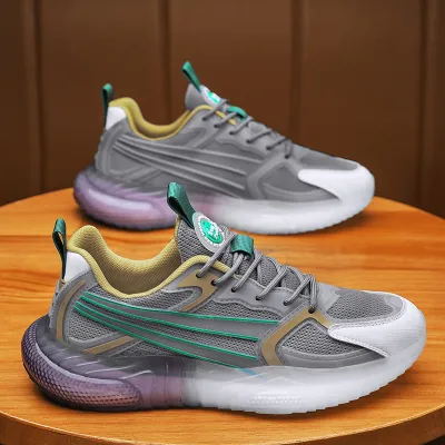 MESH BREATHABLE CARBON PLATE RUNNING SHOES GB-0906