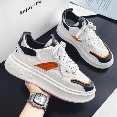 THICK-SOLED HEIGHT-ENHANCING BREAD SHOES A980Or