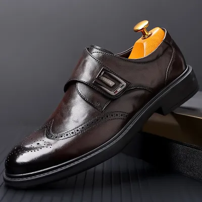 BRITISH MEN'S LEATHER CASUAL  SHOES 5096Br