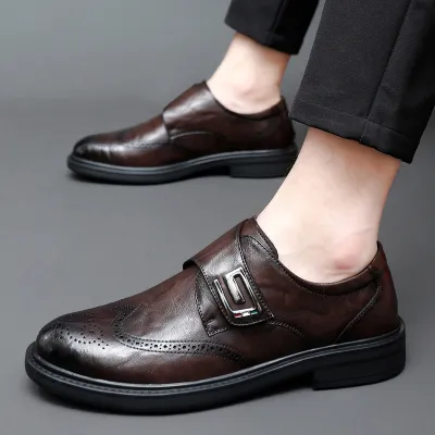 BRITISH MEN'S LEATHER CASUAL  SHOES 5096Br