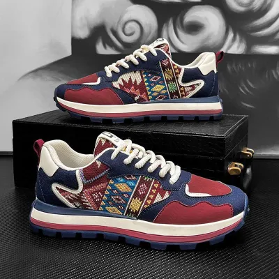 EMBROIDERY MEN'S SPORTS SHOES FASHIONABLE SHOES QG12R