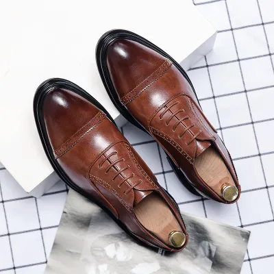 BRITISH STYLE HEIGHTENED POINTED SHOE 3101Br