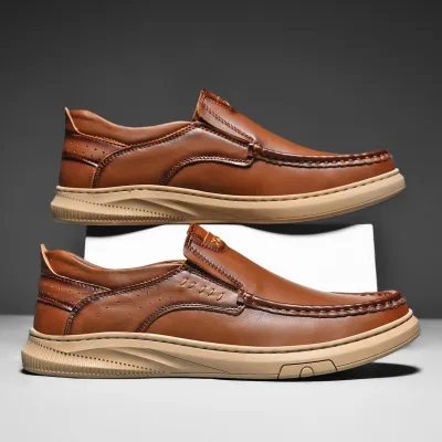GENUINE LEATHER TRENDY SLIP-ON 2232Br