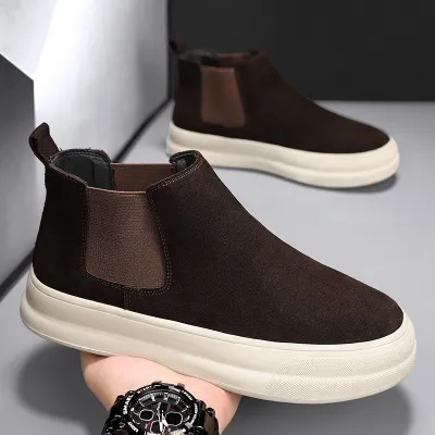 BRITISH TREND HIGH TOP CASUAL SHOE 0558c