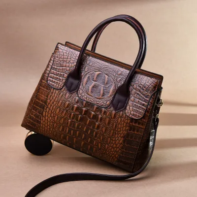 CROCODILE PATTERN  AMERICAN STYLE HANDBAG  3049Y