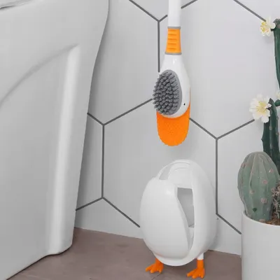 Duck Toilet Brush with Holder