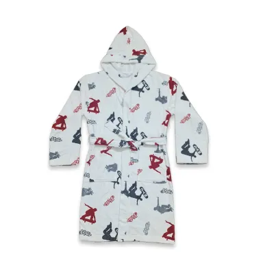 BABY HOODED BATHROBE