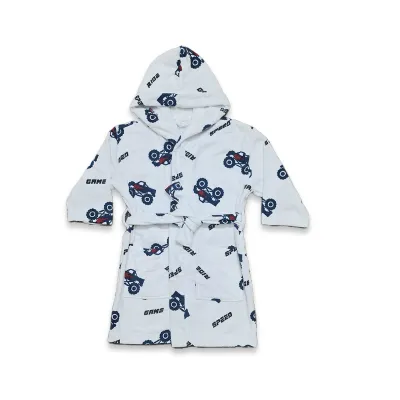 BABY HOODED BATHROBE