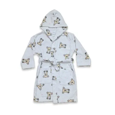 BABY HOODED BATHROBE