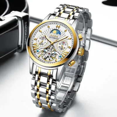 LIGE Luxury Fashion Tourbillon Automatic Mechanical Men's Watch (OCL-618)