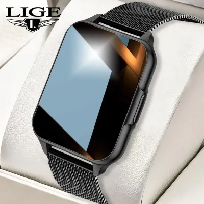 LIGE Men Heart Rate Body Temperature Call Reminder Smart Watch. O-631