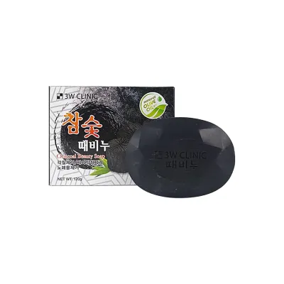 3W Clinic Charcoal Beauty Soap 120g