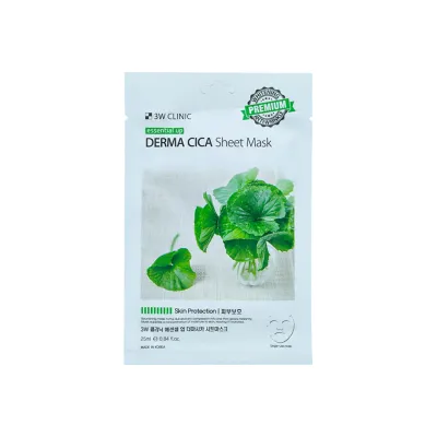 3W Clinic Essential Up Derma Cica Sheet Mask 25ml