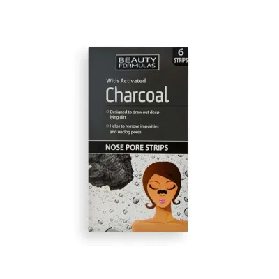 Beauty Formulas Activated Charcoal Nose Pore Strips 6 Strips